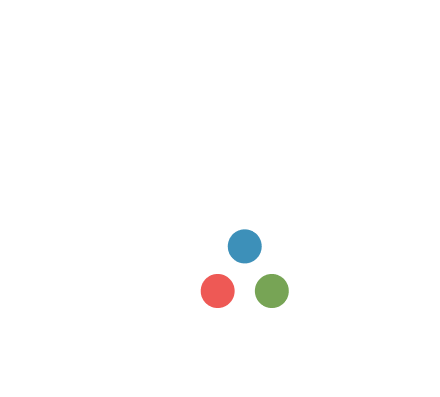 Logo design three dots learning